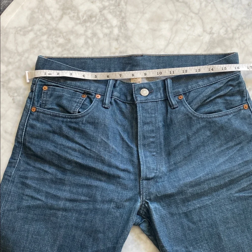 RRL Ralph Lauren Selvedge Sanforized Low Straight Denim Jeans - Picture 9 of 17